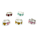 Colored Heart Ring