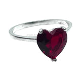 Heart Zirconia Solitaire