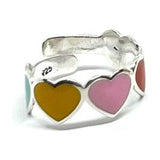 Colored Heart Ring