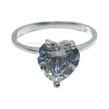 Heart Zirconia Solitaire