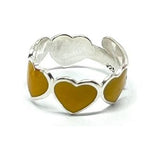 Colored Heart Ring