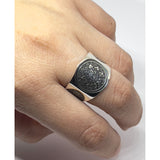 Aztec Calendar Man Ring