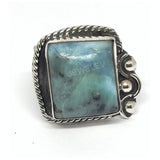 Larimar Natural Stone Ring