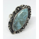 Larimar Natural Stone Ring