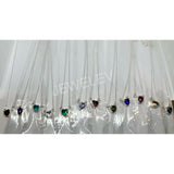 Necklace with Month color Heart