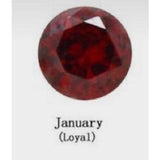 Bracelet with Month Color Heart