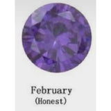 Bracelet with Month Color Heart