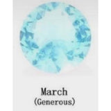 Necklace with Month color Heart