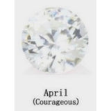 Bracelet with Month Color Heart