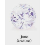 Necklace with Month color Heart