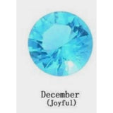 Necklace with Month color Heart