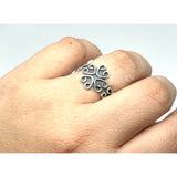 Four Leave Heart Ring