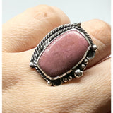Rhodochrosite Ring
