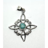 Witch Knot Pendant with Stone