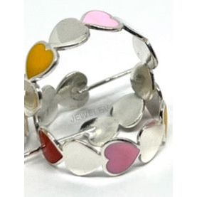 Colorful Heart Hoops