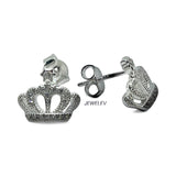 Zirconia Crown Earrings