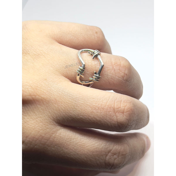 Heart with Thorns Ring