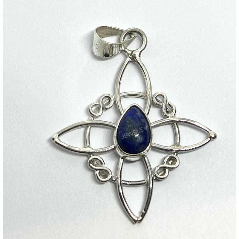 Witch Knot Pendant with Stone