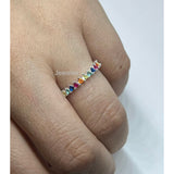 Colorful Eternity Ring