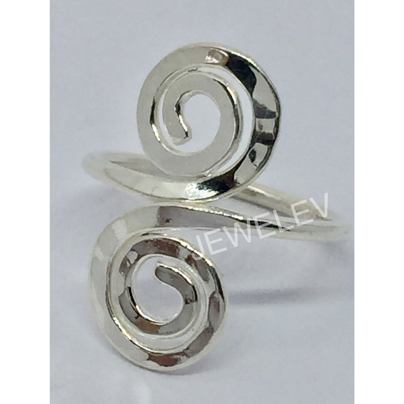 Spiral Hammered Ring