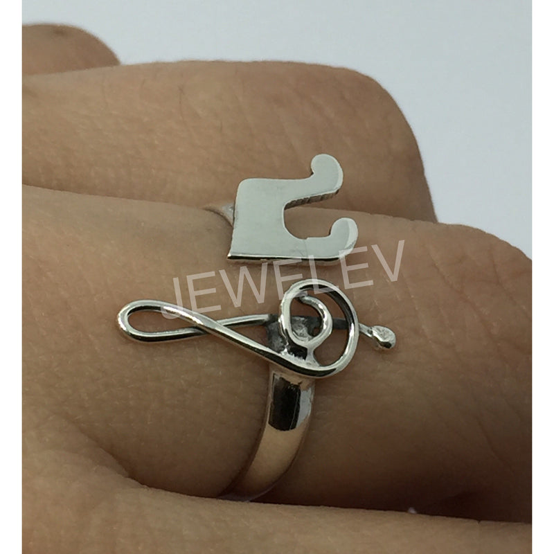 Musical Notes Open Ring