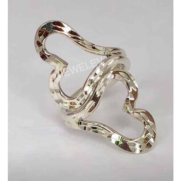 Sided Heart Ring