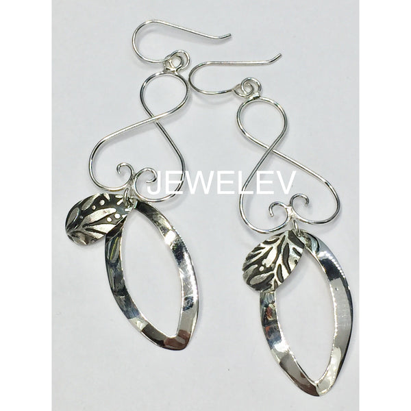 Wired with oval earrings
