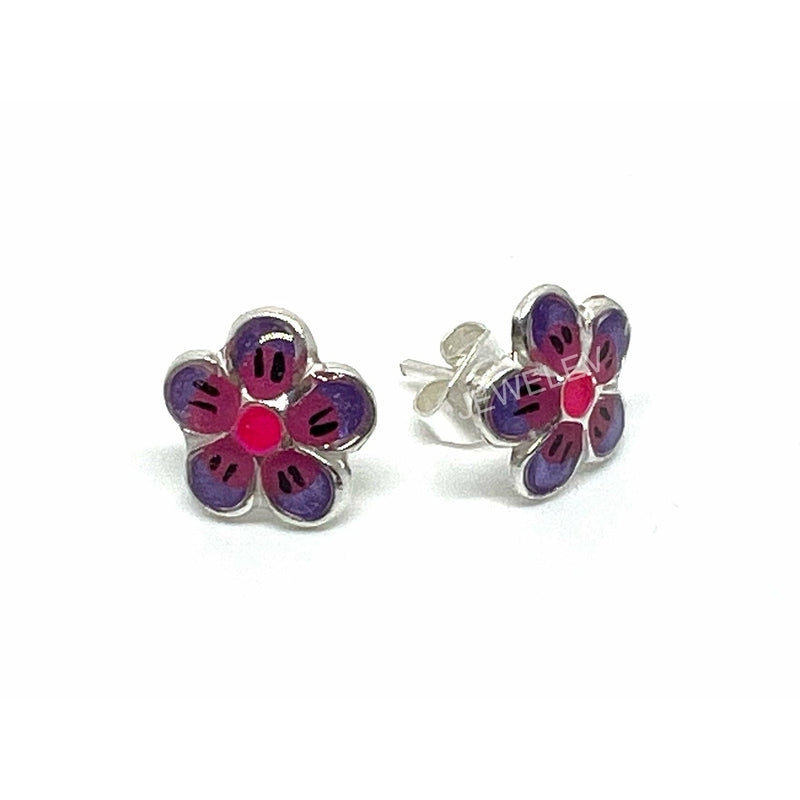 Colorful Flower Studs