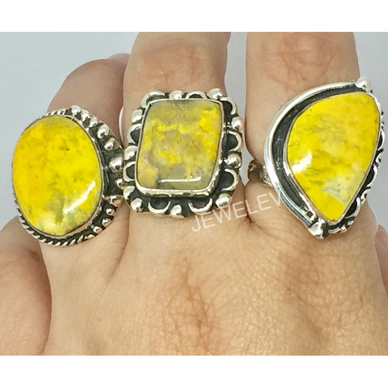 Yellow Jasper Ring