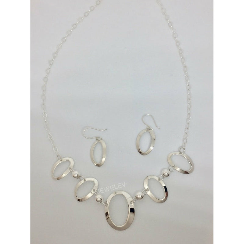 Oval Set Necklace-Earrings