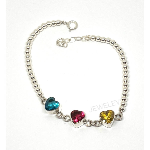 Zirconia Hearts Bracelet