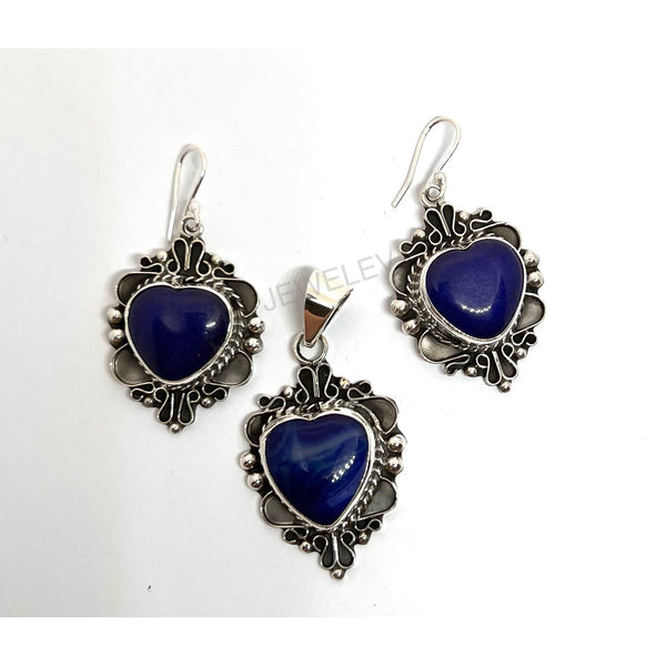 Vintage Blue Heart Set