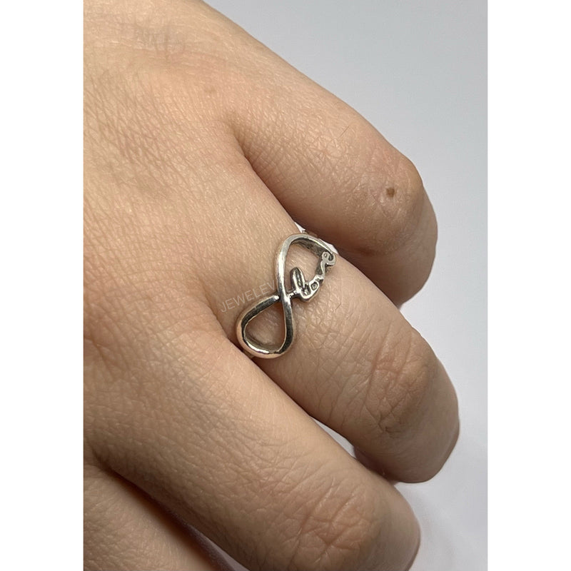 Infinity with Heart Ring
