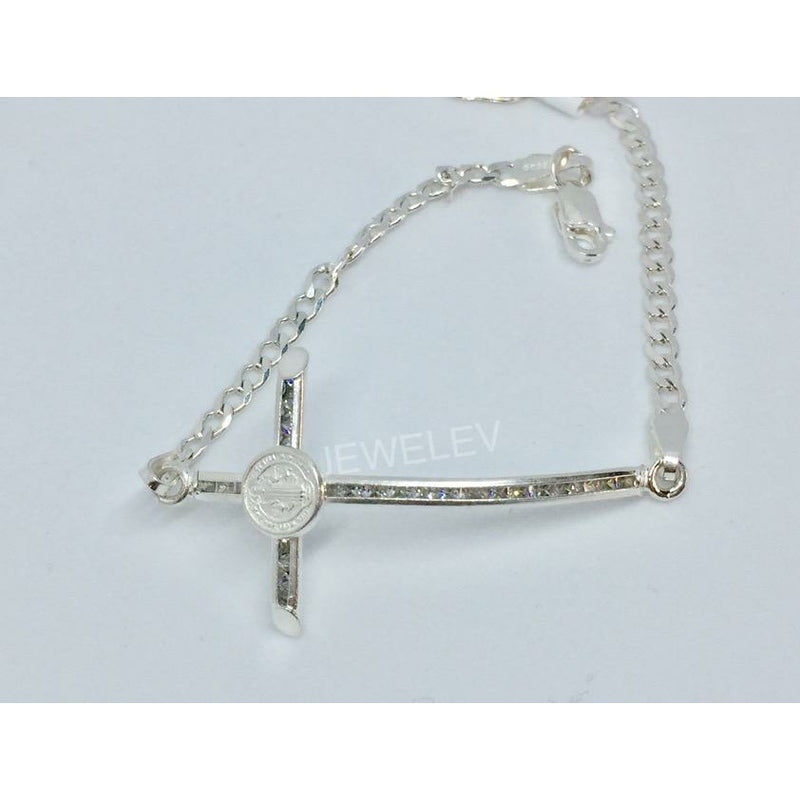 Zirconia Cross Bracelet